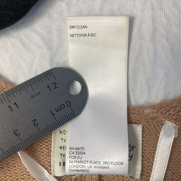 ANTHROPOLOGIE Saturday Sunday Lucia Tied Kimono Wrap Cardigan Poncho Cape Tan - Picture 5 of 7